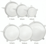 Stretchy Food Saviour Lids - 6 pack