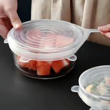 Stretchy Food Saviour Lids - 6 pack