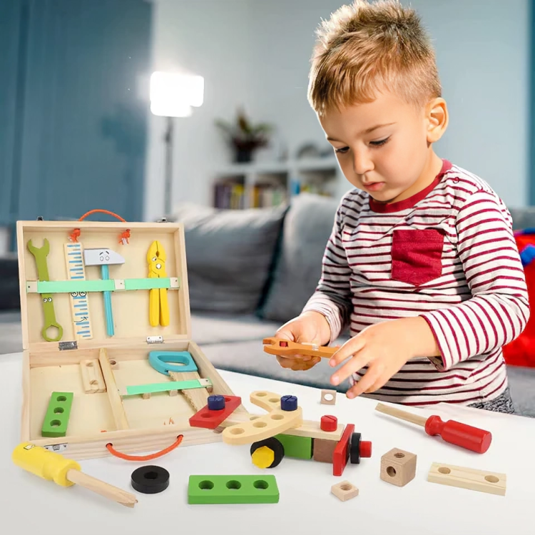 Kids Wooden Toolbox