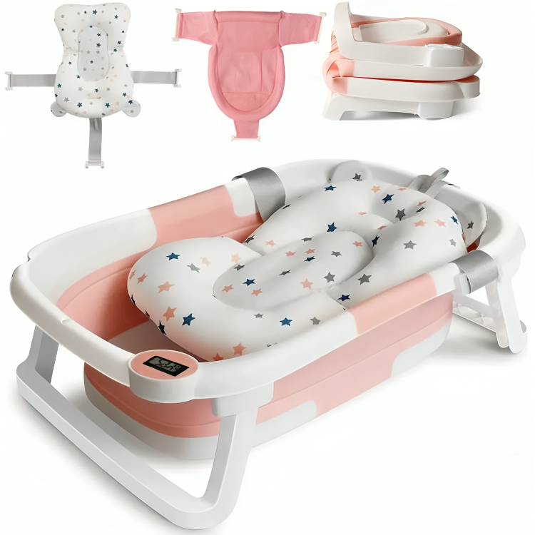 Foldable Safety Baby Bath With A FREE Pillow