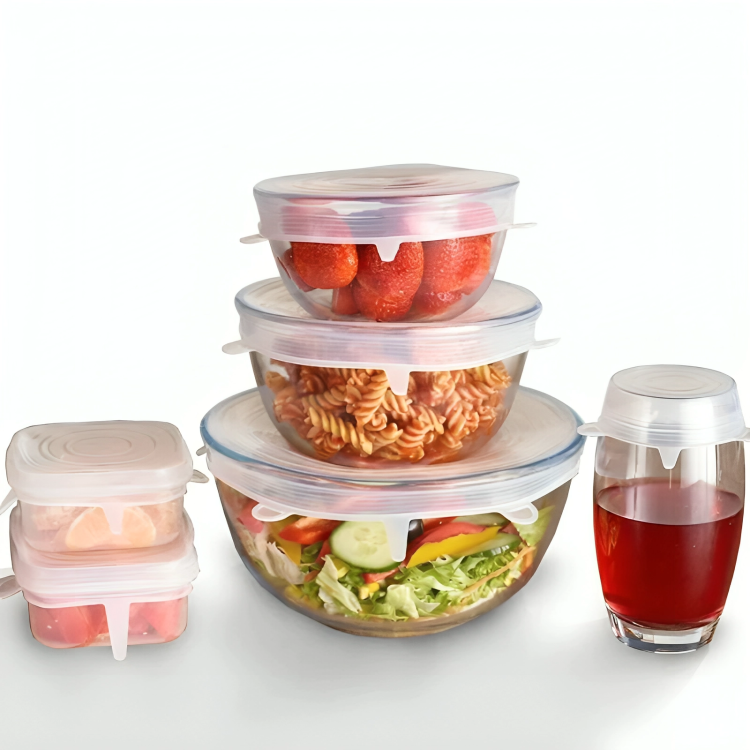 Stretchy Food Saviour Lids - 6 pack