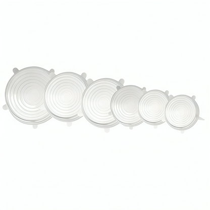 Stretchy Food Saviour Lids - 6 pack